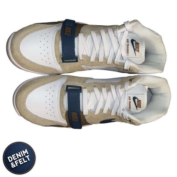 Nike Men’s Air Trainer 1 Shoes, Limestone/Ale Brown/White/Vale | NEW/NIB! - Picture 14 of 16